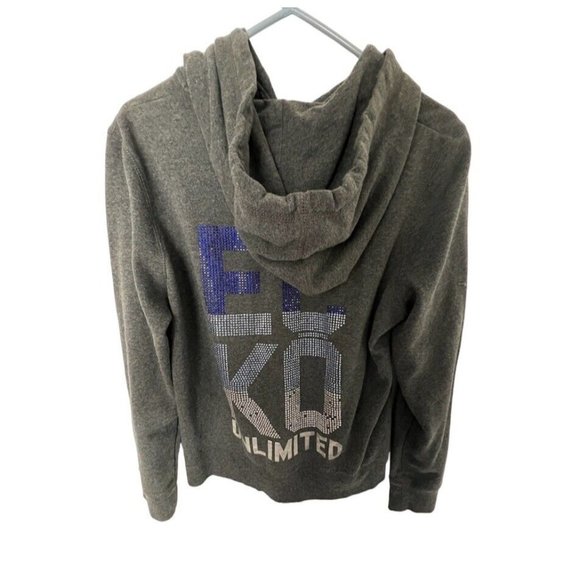 ECKO red zip up rhinestone hoodie Size XL - Picture 2 of 8